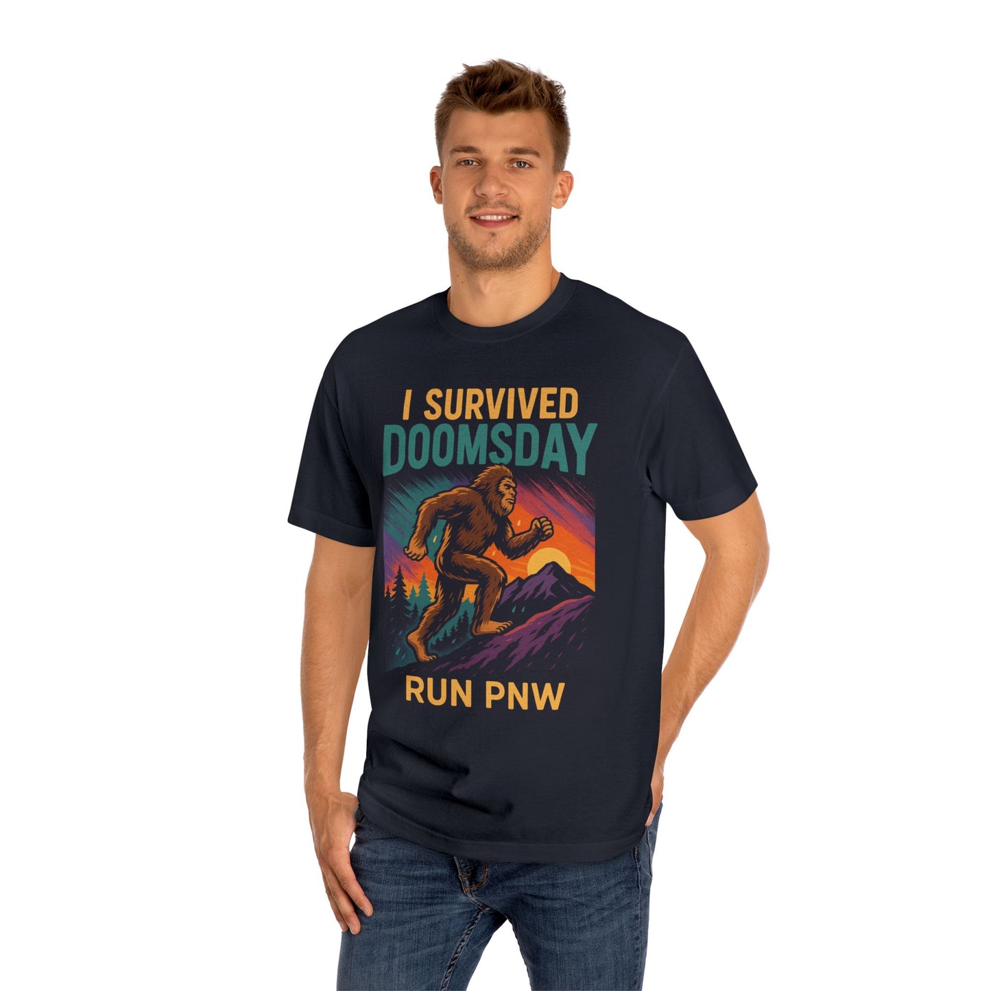 I Survived Doomsday - Run PNW Bigfoot Tee