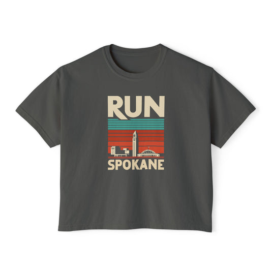 Run Spokane Boxy Crop Tee