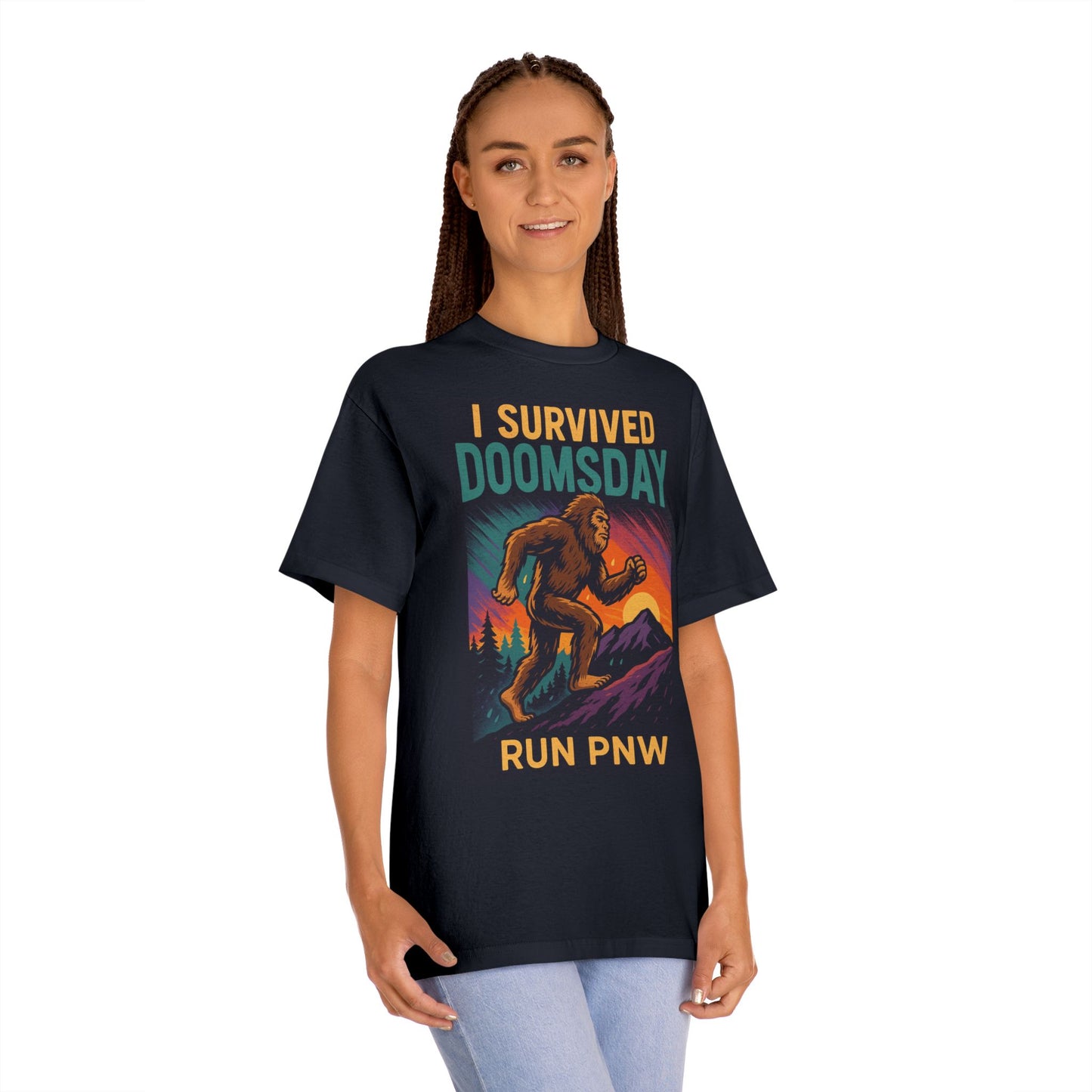 I Survived Doomsday - Run PNW Bigfoot Tee