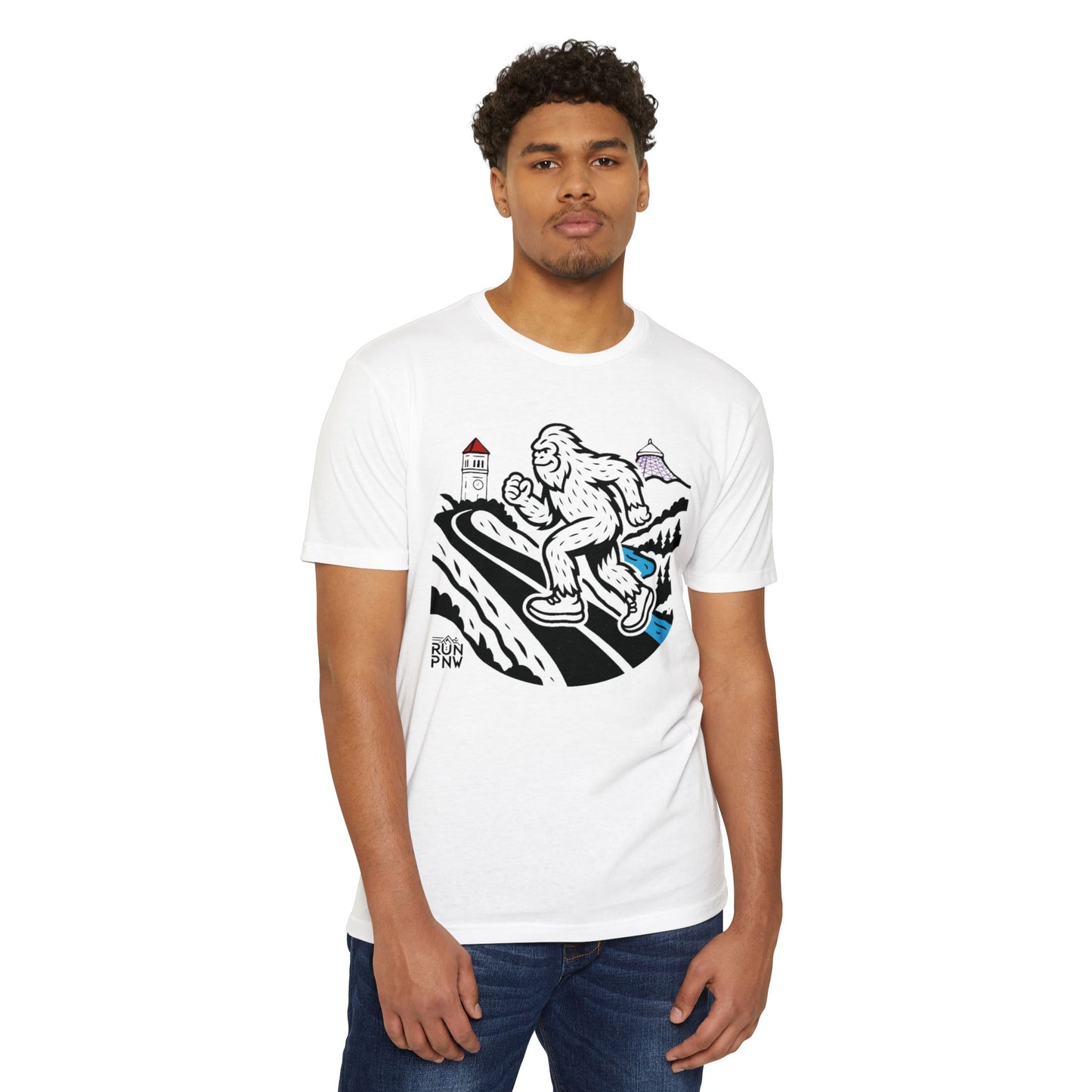Run PNW Doomsday Hill Bigfoot Tee Color Splash