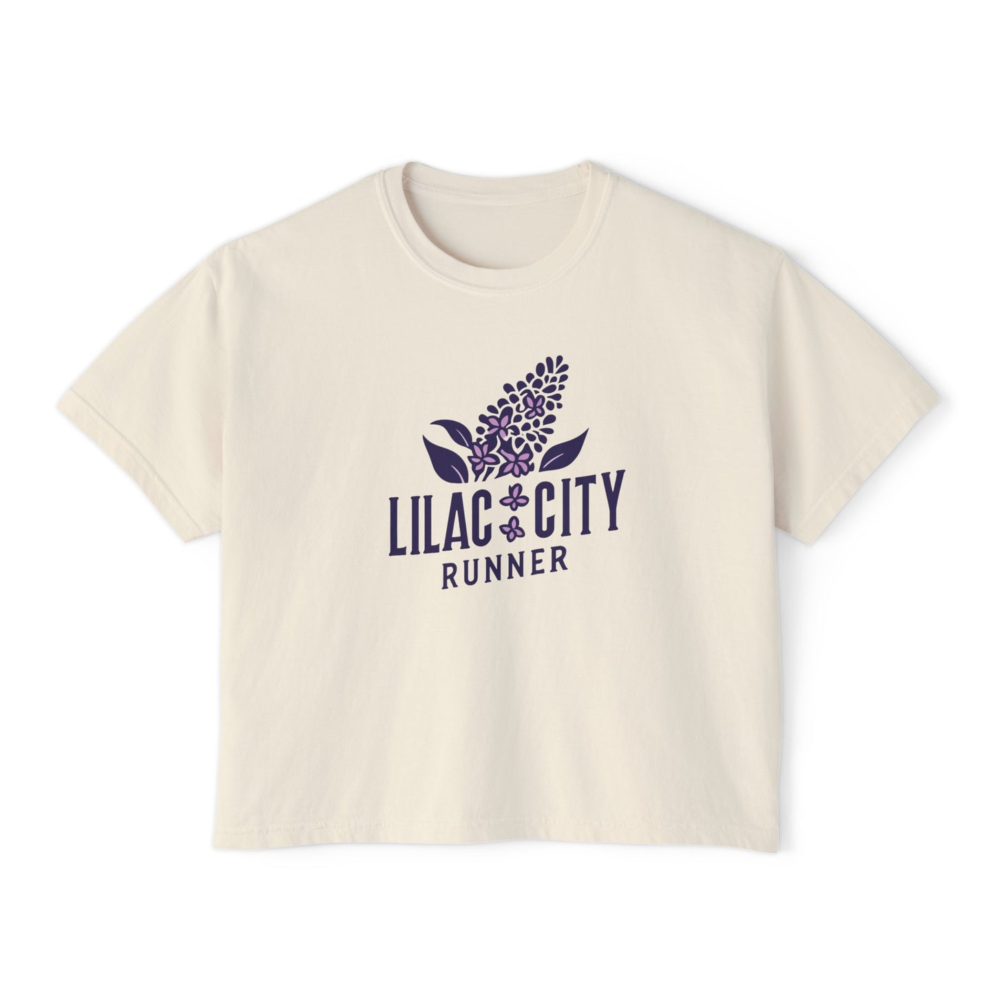 Lilac City Runner Boxy Crop Tee