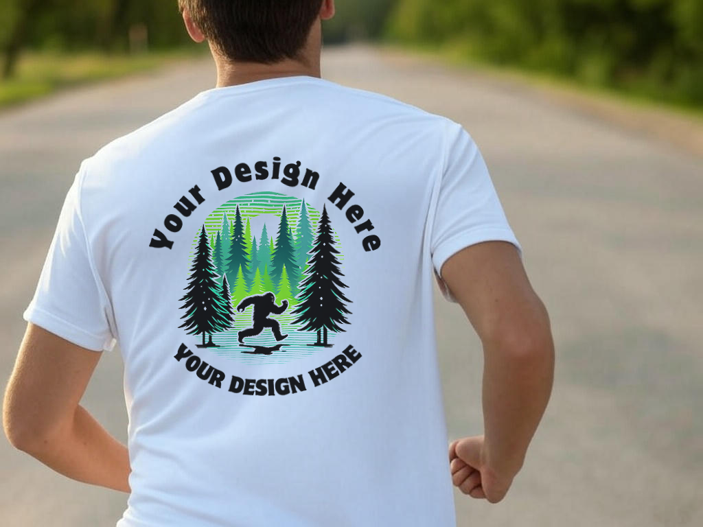 Custom Polyester Performance Shirt Front OR Back Design