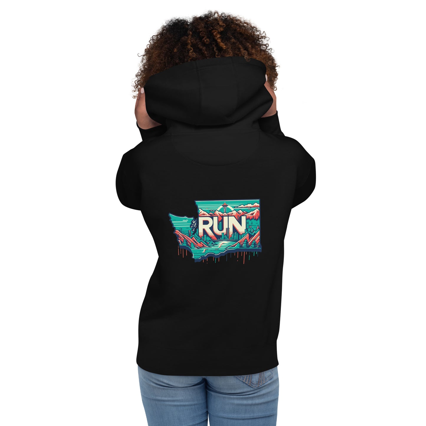 Washington Runner Vintage Drip Hoodie