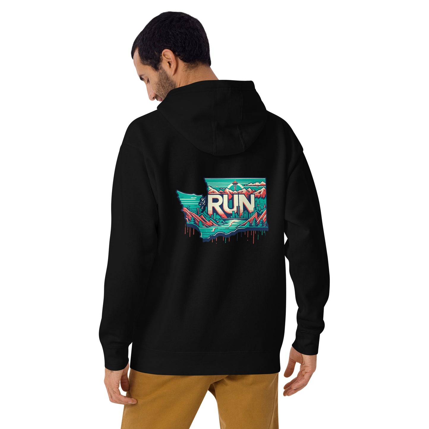 Washington Runner Vintage Drip Hoodie