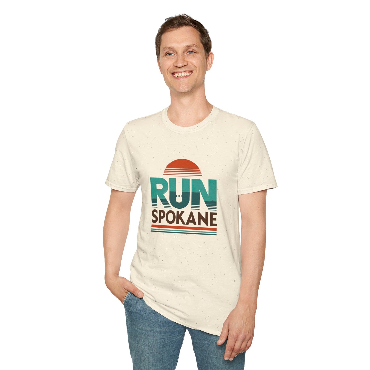 Run Spokane Sunset Tee