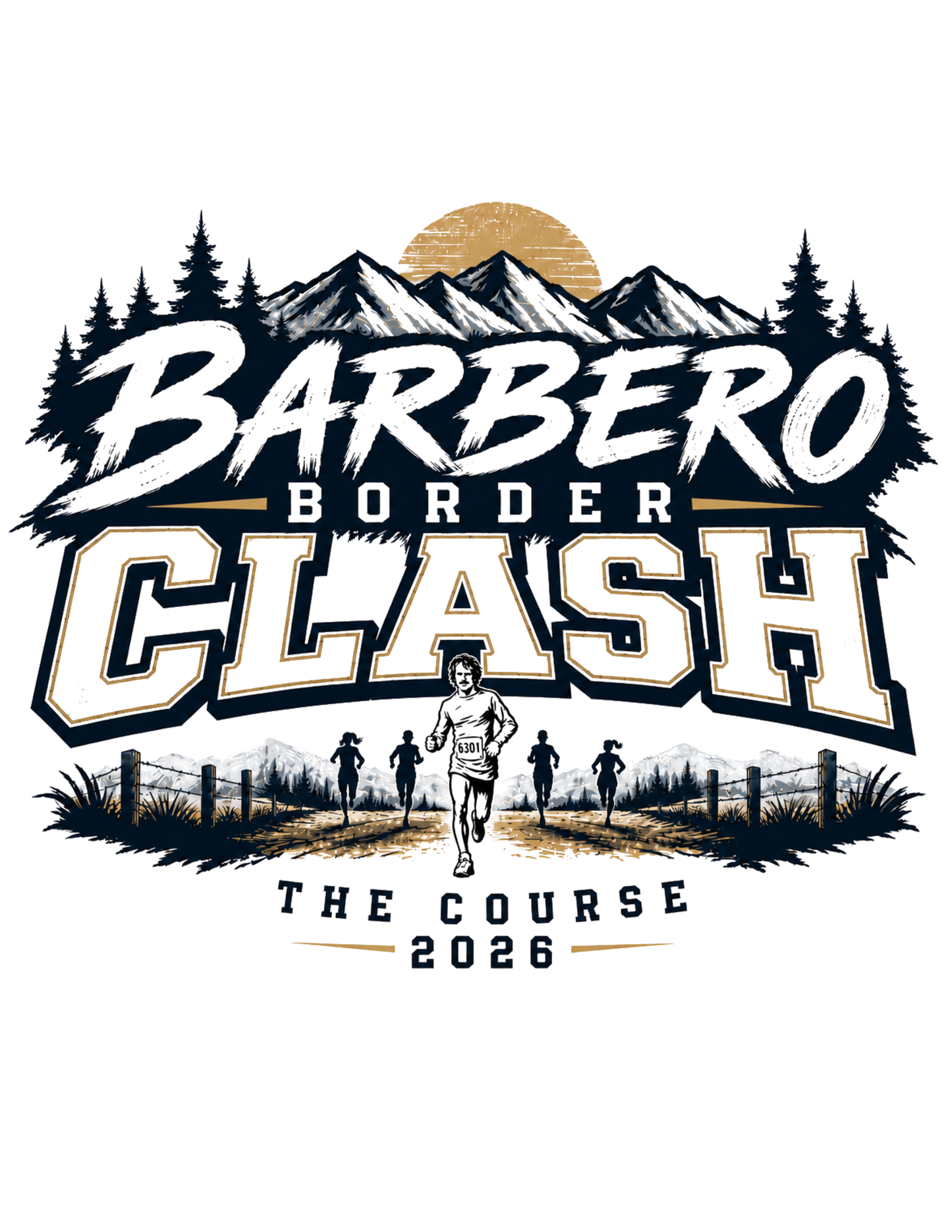 Barbero Border Clash Performance Triblend Tee - Pickup at Meet (Run PNW Tent)